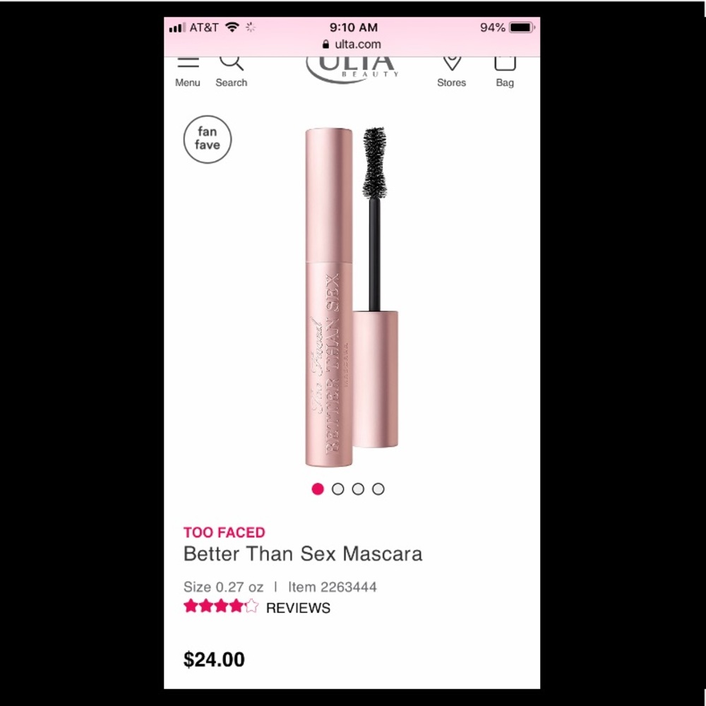 ✨Too Faced Better Than Sex Mascara✨